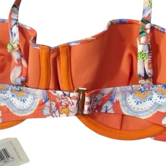 NWT- JOHNNY WAS DREW 2 PIECE SWIM BIKINI- SIZE SMALL- STRUCTURED TOP & HIGH WAIS - Picture 16 of 16